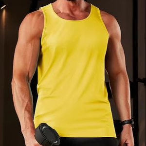 Débardeur musculaire décontracté pour hommes Gilet d'entraînement sans manches durable pour la musculation Définition musculaire Méthode de tissage tricoté - Product Image 1