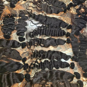 Extensiones de cabello camboyano alineado con cutícula virgen birmana al por mayor, cabello rizado Natural negro, cabello humano rizado birmano crudo - Product Image 1