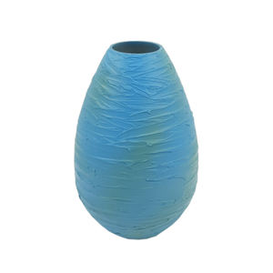 Nouvelle conception Vase à fleurs en métal bleu fini pour la maison salon décoration de table Vase en métal fait main personnalisé - Product Image 1