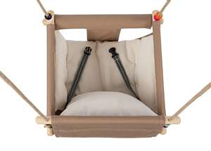Balançoire en bois réglable Portable pour bébé enfant en bas âge pour intérieur extérieur jardin jouer OEM 2025 entrepôt salon salle à manger hôtel - Product Image 3