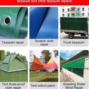 Bâche de camion enduite de <span class=keywords><strong>PVC</strong></span> imperméable résistante aux UV grattoir à couteau en polyester renforcé film de papier adhésif en tissu de fibre de verre - Product Image 4