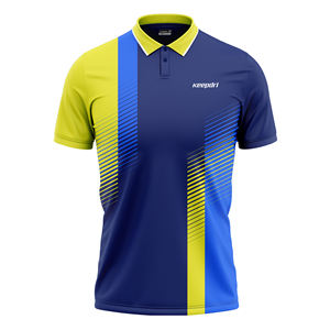 Polo de tennis imprimé sans couture le plus vendu Polyester de haute qualité Spandex manches complètes respirant extensible dans les quatre sens actif - Product Image 5