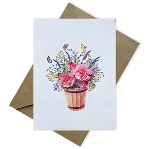Tarjeta de Regalo de Papel Artesanal de Vietnam Hecha a Mano con Diseño de Flores Decorativas en 3D con Tecnología Quilling - Product Image 4