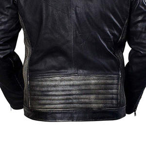 Chaqueta de cuero PU moda hombres primavera, otoño, cuello alto sólido chaqueta de moda para hombres ropa de invierno chaquetas cálidas - Product Image 6