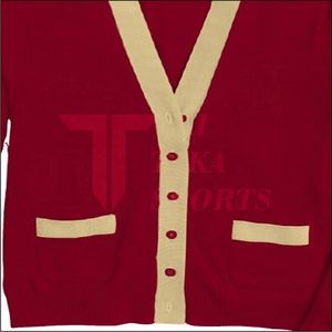 Cárdigan de punto de manga larga Unisex, suéter personalizado con botones, patrón de retazos, decoración para cárdigan de invierno para hombre - Product Image 3