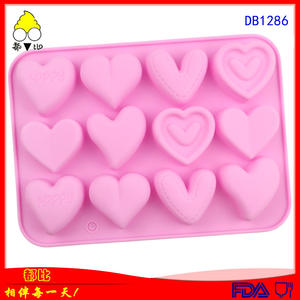 Molde de Silicona Ecológico sin BPA de 12 Cavidades en Forma de Corazón para Pastel de Chocolate y Caramelos, Herramientas de Cocina para Repostería DIY - Product Image 6