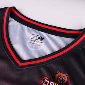 Conjunto de ropa de baloncesto de poliéster personalizado al por mayor, chándal de uniforme con logotipo impreso transpirable de secado rápido, opciones de talla grande - Product Image 4