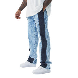 Alta calidad de algodón lavado ácido Joggers mejor cómodo alta baja cintura Casual Hip Hop moda al por mayor ropa para correr recto - Product Image 1