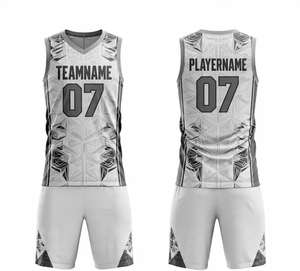 Ensemble d'uniformes de basketball personnalisés pour hommes, style actuel, confortables, avec nom et numéro d'équipe, fabricant en gros d'uniformes de basketball - Product Image 3