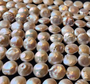 ไข่มุกน้ำจืดสีทองอินเดียสีธรรมชาติไม่ผ่านการบำบัดอัญมณีหลวมเอฟเฟกต์แสงสีเปลี่ยน - Product Image 5