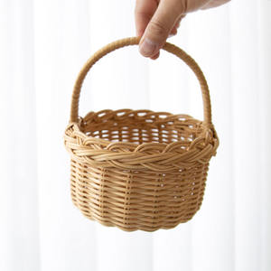 Cestas de boda de flores de ratán blanco natural, el precio más barato, cesta de adorno para arreglos de flores tejidas a mano - Product Image 1