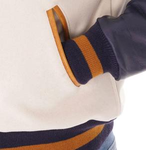 Veste de baseball universitaire personnalisée OEM, vêtements d'équipe pour hommes, faible MOQ, vente en gros - Product Image 3