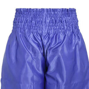 Shorts de kickboxing légers très demandés, 100 % polyester respirant, taille élastique, tissu à séchage rapide pour entraînement intense - Product Image 5