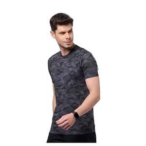 แฟชั่นหินที่กําหนดเองล้างเสื้อยืดชายกราฟิก High Street เสื้อยืดชายหลวม Fit เสื้อยืดที่กําหนดเอง - Product Image 3