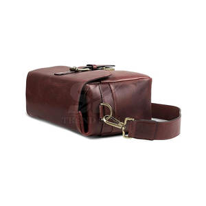 Wholesale <b>Price</b> Leather Single Shade <b>Camera</b> Bag Solid Color OEM Custom Logo <b>Camera</b> Shoulder Bag - Product Image 5