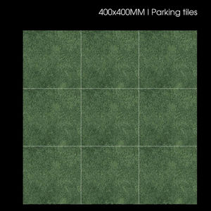 Baldosas Modernas para Estacionamiento Exterior 40x40cm 400x400mm 16x16 Pulgadas, Textura Mate, Construcción Resistente - Product Image 1