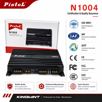 Amplificateur de voiture 4 canaux Classe AB 70W x 4 RMS 1000W de crête haute puissance, pontable 500W x 2 SNR 100dB pour mise à niveau du système audio de voiture