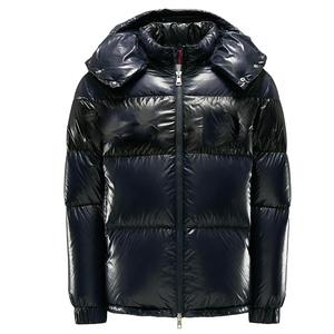 2022 New High Street <b>Hooded</b> Men's Canvas <b>Puffer</b> <b>Jacket</b> <b>with</b> Front Logo <b>Waterproof</b> & Breathable Winter Coat - Product Image 4