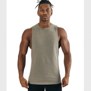 Débardeur en tricot respirant pour hommes 100% coton couleurs et tailles personnalisées chemise sans manches décontractée gilet en gros - Product Image 1