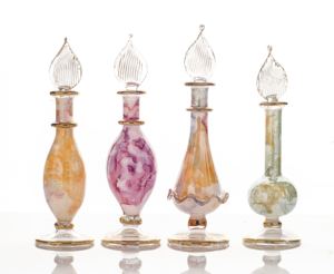 ขวดน้ำหอมดีไซน์หรูหราสไตล์อียิปต์ทำด้วยมือแรงบันดาลใจจากงานฝีมือแก้วเป่าสไตล์อียิปต์โบราณสำหรับโต๊ะเครื่องแป้งหรือของที่ระลึก - Product Image 5