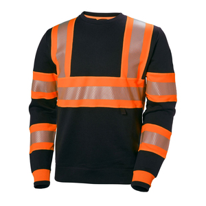 Wholesale Construction Safety Reflective Long Sleeve Tshirt <b>Orange</b> Lining Reflective Custom Work Safety <b>Hi</b> <b>Vis</b> shirt with logo - Product Image 1