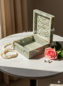 Stéatite Marbre Sculpture Boîte À Bijoux Belle Conception Gravée Bonne Qualité Fabriqué À La Main En Gros Meilleur Prix - Product Image 2