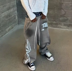 Top Trending Washed Men's Pants Pantalones sueltos Hip-hop Trend Versatile Sweatpants Jogging Pants Pantalones de chándal para hombres 2025 - Product Image 4