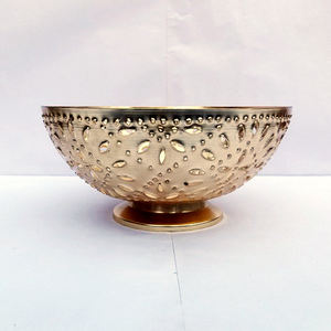 Bol à fruits au design classique en aluminium argenté de haute qualité pour hôtel et restaurant à la maison en gros - Product Image 3