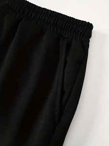 กางเกงวอร์มเอวสูงสวมใส่สบายสำหรับผู้หญิงกางเกงยืดหยุ่นและนุ่มสำหรับใส่ในชีวิตประจำวันพร้อมกางเกงมีแถบเอวยางยืดมีกระเป๋า - Product Image 3