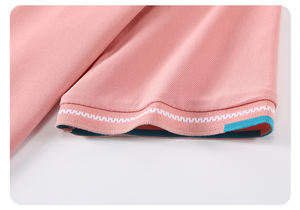 Moda informal para hombres y mujeres 190g para Polo 75% algodón 25% poliéster transpirable cómodo bordado patrón sólido - Product Image 3