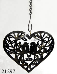 Hot Selling Standard Size Metal Heart Wall Hanging Festival Decorative Accessories <b>Christmas</b> Hanging Heart for Sale - Product Image 2