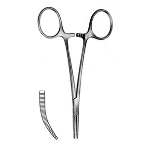 Base d'instruments chirurgicaux Pinces à artères Instruments chirurgicaux incurvés en acier inoxydable - Product Image 3