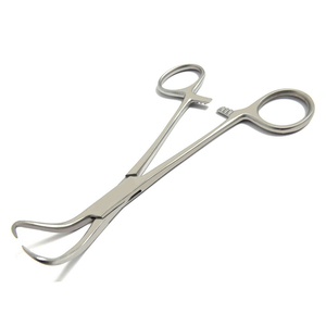 Fórceps de abrazadera de toalla Backhaus quirúrgico 2024, recién llegado, Alicates de bloqueo curvos de 13,5 CMS por SUAVE SURGICAL INSTRUMENTS - Product Image 1