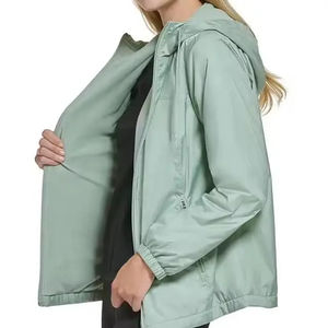 Chaquetas cortavientos impermeables transpirables al por mayor OEM para mujer prendas de vestir de talla grande para mujer cortavientos 2026 - Product Image 3