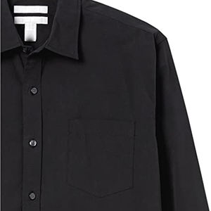 Camisa de vestir de hombre de buena calidad superventas, franela antiarrugas impresa con logotipo profesional para la opción de logotipo personalizado de primavera - Product Image 2