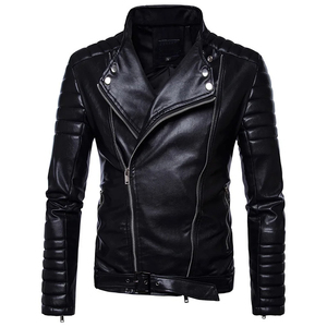 OEM Wholesale Custom logo <b>Heat</b> Transfer logo Design Leather <b>Jacket</b> Best Quality Customized Winter Casual Fashion Leather <b>Jackets</b> - Product Image 4