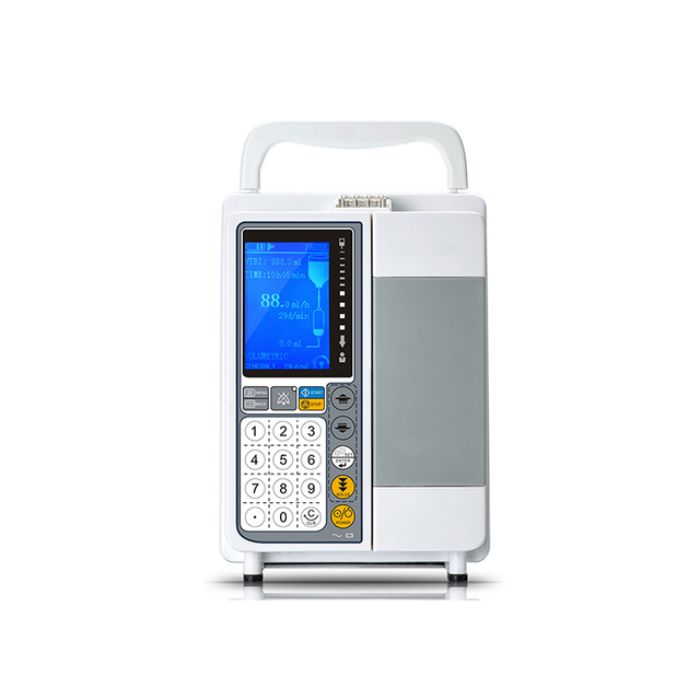 Hospital LCD Electric Syringe Pump Two Channel Infusion and Syringe Pump for ICU