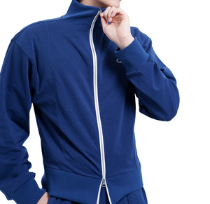 Maglietta coreana da uomo Casual Street Style corta con Zip leggera con polsini elasticizzati in tessuto traspirante con cerniera - Product Image 5