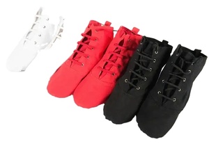 รองเท้าหนังแจ๊สสำหรับผู้หญิงและผู้ชายรองเท้าเต้นรำแบบแยกส่วนสำหรับเด็กผู้หญิง - Product Image 3