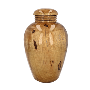 Nouveauté Urne en bois de style américain pour cendres Style agréable avec couvercle OEM du Vietnam Fournitures funéraires en gros - Product Image 5