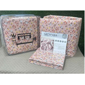 Ensemble de literie en microfibre de coton de qualité avec couette légère et luxueuse pour chambre à coucher, hôtel et literie - Product Image 1