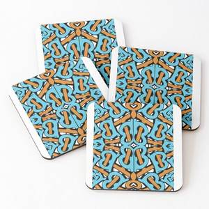 Classic Design <b>Wood</b> Coaters with Printed Tea Serving Coasters 4 Pieces Set Whole Selling with Best Price Home and Kitchen - Product Image 6