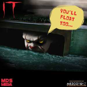 Muñeco Parlante de Pennywise de Stephen King, ES 15', Mega Scale, Funciona con Pilas, 30 cm, Modelo de Vinilo, Juguete para Niñas - Product Image 5