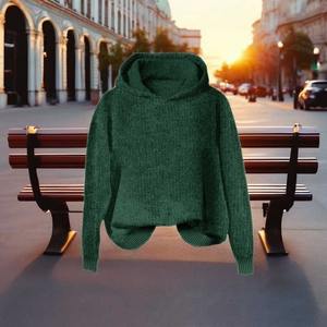 Sudaderas con capucha sostenibles para mujer, sudaderas con lavado ácido 3D Jacquard lavado a la piedra, bordado 3D, insignia antiretráctil, Terry con lentejuelas - Product Image 4