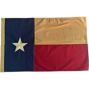 ธงชาติเท็กซัส ผ้าฝ้าย ขนาด 3x5 ฟุต สำหรับภายนอกอาคาร ธงรัฐเท็กซัส ทนทาน ผลิตในสหรัฐอเมริกา ปักดาว ลายวินเทจ - Product Image 6