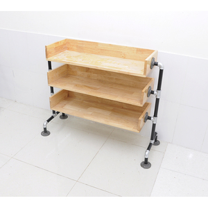 Meuble à chaussures moderne KG68001 à 3 niveaux 80x30x80 (cm) – Organisateur de salon au design épuré, style détachable, en tissu et bois, style moderne - Product Image 2