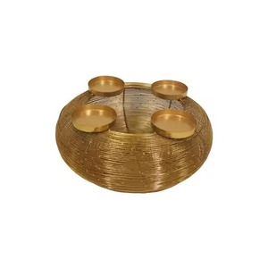 Artistic <b>Candle</b> Stand Luxury Decorative Tabletop Feature for Home Office Living Room Bedroom Ambiance - Product Image 5