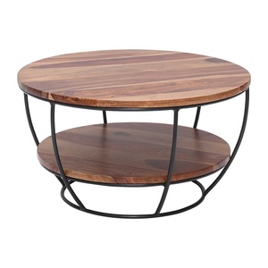 โต๊ะไม้อะคาเซียแข็งโต๊ะข้างโซฟาทำจากไม้สำหรับตกแต่งด้วยมือโต๊ะกาแฟในห้องนอนและห้องนั่งเล่นดีไซน์ทันสมัย - Product Image 5