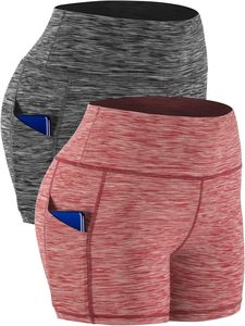 Short de yoga de sport taille haute avec logo personnalisé pour femmes Short chaud respirant à séchage rapide et doux Vente en gros - Product Image 3