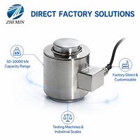 Capteur de force à compression à colonne 50-10000 KN IP67 ±0,05% F.S. pour machines d'essai universelles, presses hydrauliques et étalonnage de force